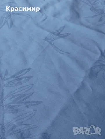 Памучна покривка в овална форма Жакардови маслинови клончета 👉156 х 200 см, снимка 5 - Покривки за маси - 48490495