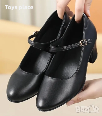 38н Обувки за танци, кожени обувки за народни танци, снимка 3 - Дамски обувки на ток - 51623603