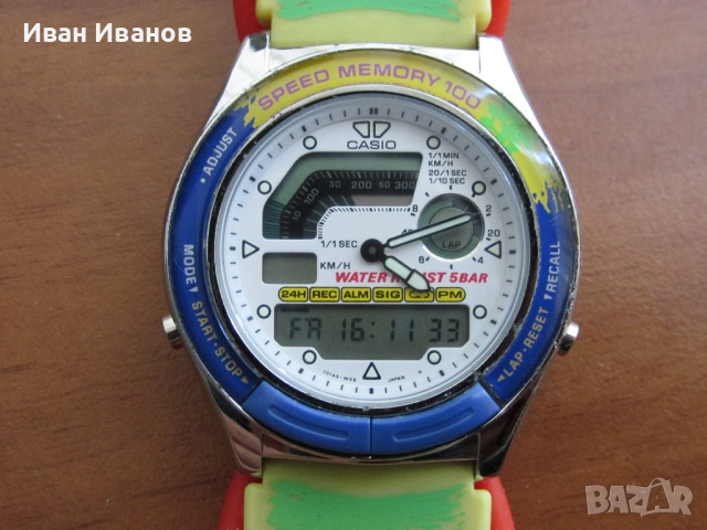 Casio AW-220 SPEED MEMORY 5BAR Made in Japan Касио, снимка 5 - Мъжки - 52010609