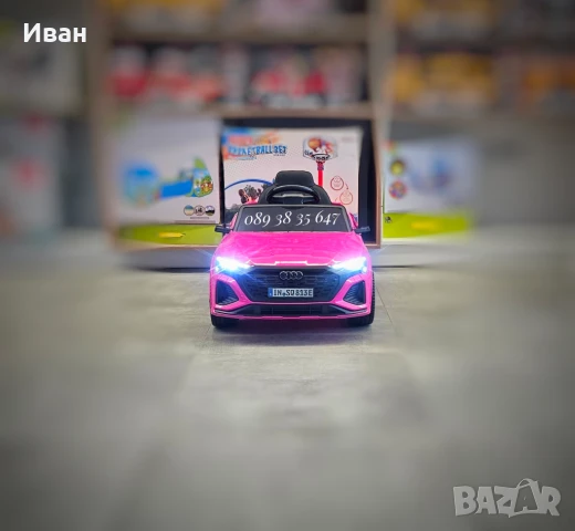 ТОП ЦЕНА!НОВО!Акумулаторен джип Audi SQ8 с 12V батерия,меки гуми,кожена седалка, снимка 5 - Електрически играчки - 51135892