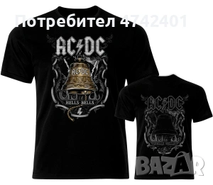 Рок метъл тениски AC DC, снимка 2 - Тениски - 53535203