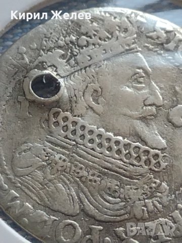 Сребърна монета Орт 1624г. Сигизмунд трети Данциг ПОЛША 24951, снимка 5 - Нумизматика и бонистика - 43015103