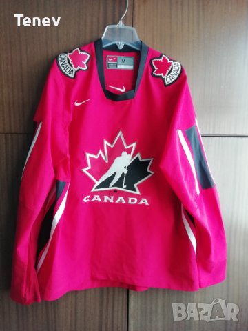 Canada National Team Ice Hockey Jersey 2005 2006 2007 Nike оригинална блуза тениска Канада Хокей Лед