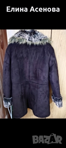 Велурено дамско палто 