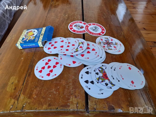 Стари кръгли карти за игра, снимка 5 - Други ценни предмети - 40095795