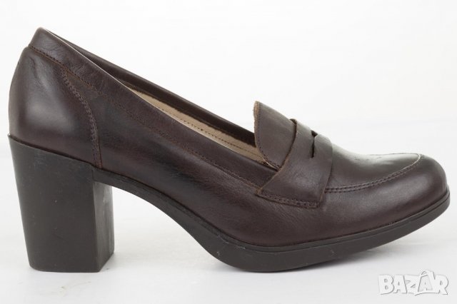 Дамски кожени обувки в тъмнокафяво марка Amparo Infantes , снимка 3 - Дамски обувки на ток - 38471596
