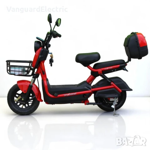 Електрическо колело-скутер SG Super Crown 750W - Червено, снимка 2 - Мотоциклети и мототехника - 51271702