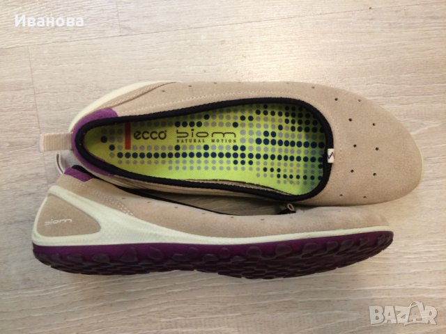 Летни обувки Ecco Biom № 38 - естественна кожа., снимка 2 - Дамски ежедневни обувки - 37373994