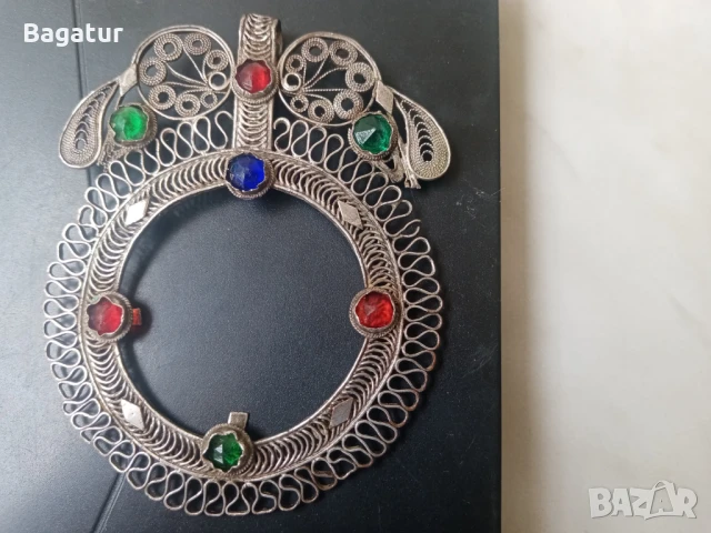 Възрожденски накит,паричник,жълтичник,армутлия,филигран, снимка 4 - Антикварни и старинни предмети - 50829699