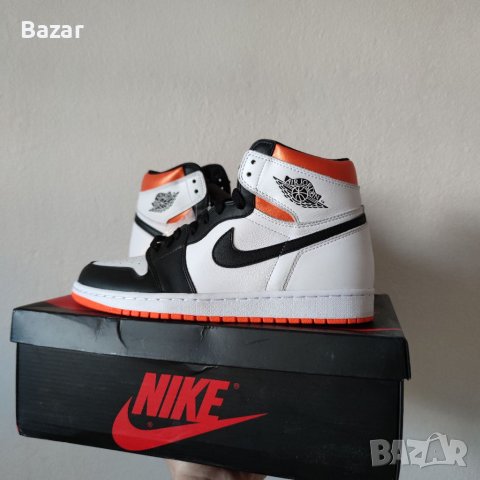 Nike Air Jordan 1 High Electro Orange Нови Оригинални Обувки Маратонки Кецове Размер 42 Номер 26.5см, снимка 15 - Кецове - 40284632