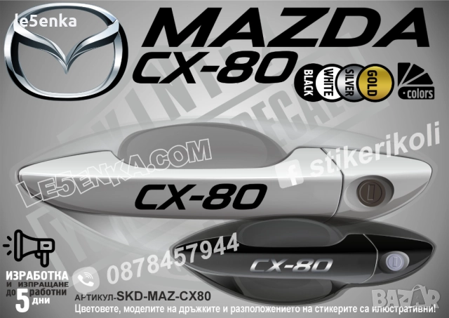 Mazda CX-80 стикери за дръжки SKD-MAZ-CX80