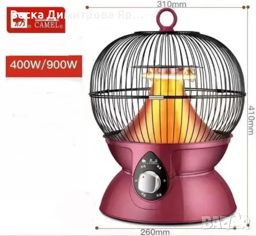Компактен енергоспестяващ електрически нагревател, 2 размера DN3, снимка 3 - Други - 48071217