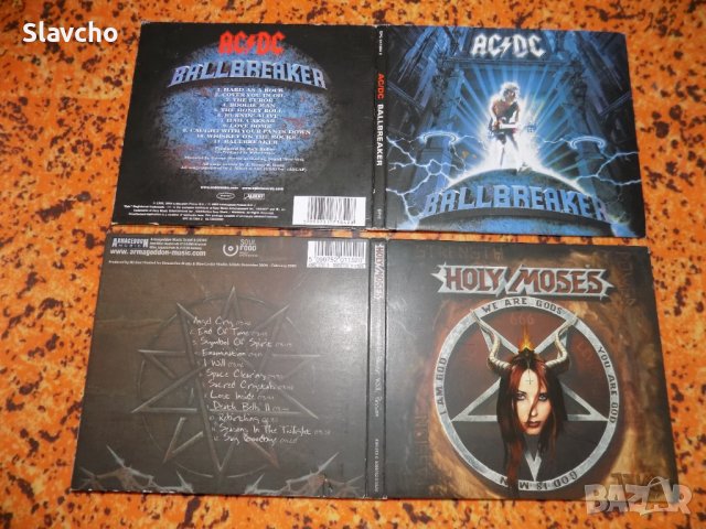 Компакт дискове на -AC/DC-Ballbreaker 1995 /Holy Moses – Strength, Power, Will, Passion, снимка 1 - CD дискове - 38590271