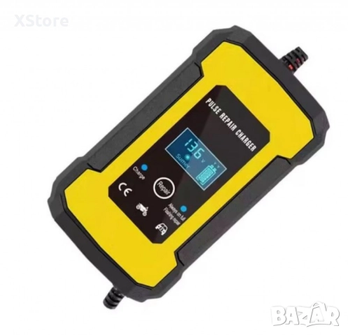 Интелигентно 2в1 зарядно - Токоизправител за акумулатор с температурен детектор и импулсни режими, снимка 2 - Аксесоари и консумативи - 52458242