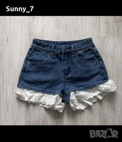 Нови дънкови къси панталони размер XXS/XS/S, снимка 8 - Панталони - 51501580