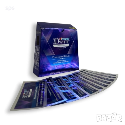 Избелващи ленти CREST 3D Whitestrips Professional Effects - Оригинални американски, снимка 2 - Комплекти и лотове - 52240870