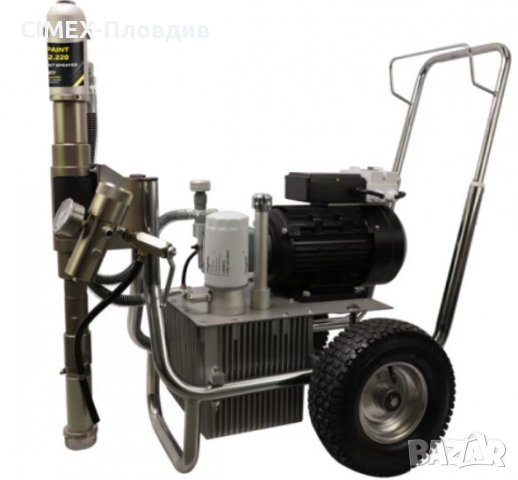 Машина за нанасяне на шпакловка и безвъздушно боядисване CIMEX HPS 12.220, снимка 2 - Други машини и части - 38046192