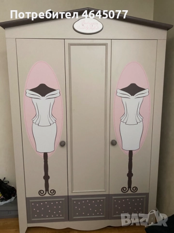 Детски гардероб и  легло, снимка 3 - Мебели за детската стая - 52337510