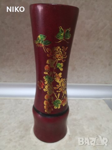 Продавам, Уникална, Антикварна,Кубинска ваза,от Абанос, снимка 6 - Антикварни и старинни предмети - 35477731