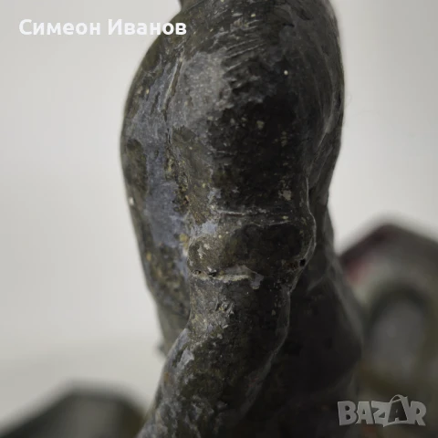 Стара комунистическа мастилница с фигура на работник ковач #6122, снимка 11 - Антикварни и старинни предмети - 51202796