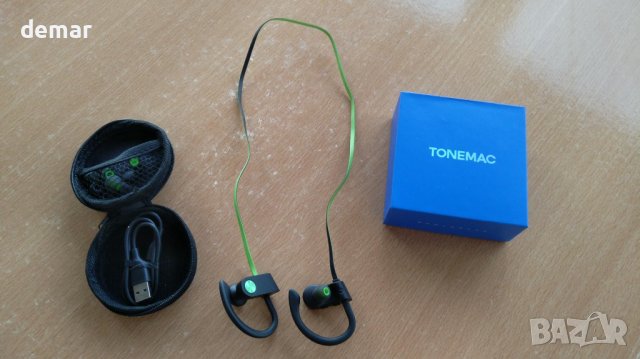 Bluetooth 5.3 слушалки TONEMAC U8, IPX7, 15 часа батерия, зелени, снимка 10 - Bluetooth слушалки - 43581330