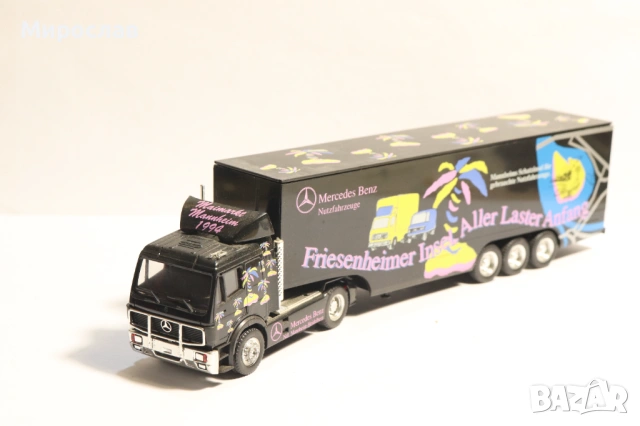 HERPA H0 1/87 MERCEDES РЕМАРКЕ КАМИОН МОДЕЛ, снимка 2 - Колекции - 53400504