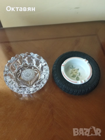 Пепелник порцеланов,кристален,гума, снимка 11 - Антикварни и старинни предмети - 53333722