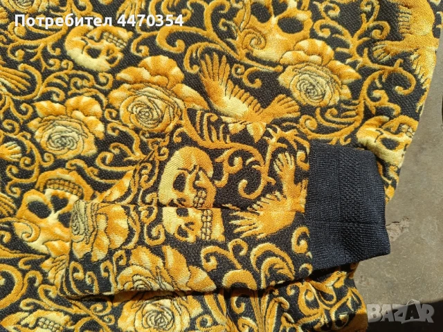 Zara мъжка блуза в злати цвят XL , снимка 2 - Блузи - 51041658