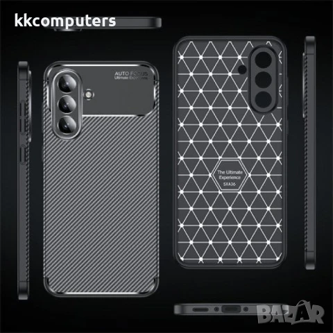 Samsung Galaxy A36 5G / A56 5G Удароустойчив Carbon Fiber Калъф и Протектор, снимка 8 - Калъфи, кейсове - 50790290