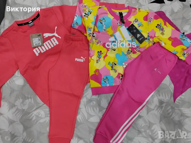 нови екипи адидас и пума за 3-4г. момиче, снимка 3 - Детски анцузи и суичери - 49576470