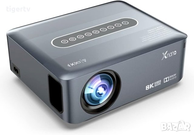Мултимедиен Проектор + TV Box Xnano X1, LCD + LED, Amlogic T972, 2/16 Гб, Dual WiFi модел 2023, снимка 4 - Плейъри, домашно кино, прожектори - 27898818