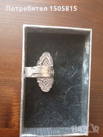 Стар сребърен пръстен 925 с натурален седеф става за всички размери , снимка 8 - Пръстени - 32311562
