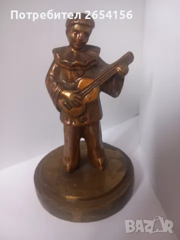 Пластика или скулптура Музикант, снимка 2 - Статуетки - 48752425