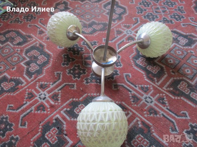 Полилеи, абажури, плафони и водонепроницаема лампа –всички винтидж ,работещи  и добре запазени, снимка 2 - Полилеи - 33861044