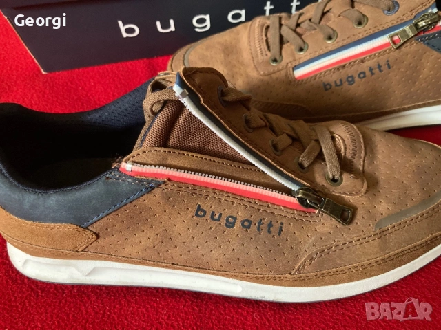 Bugatti Ross Cognac 42 Мъжки Обувки, снимка 3 - Маратонки - 53582528