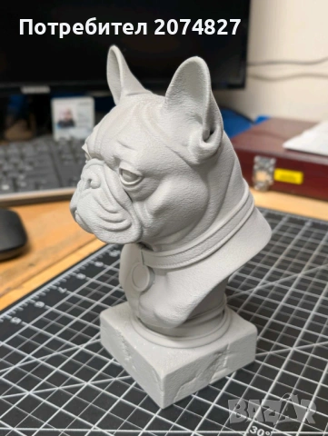 Фигурка French Bulldog Bust / Френски булдог бюст статуетка