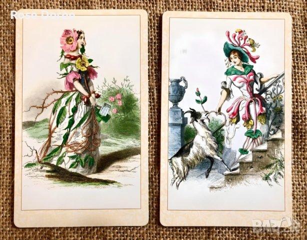 Гледане на карти с Античен Викториански Сет обща прогноза или отделни въпроси 