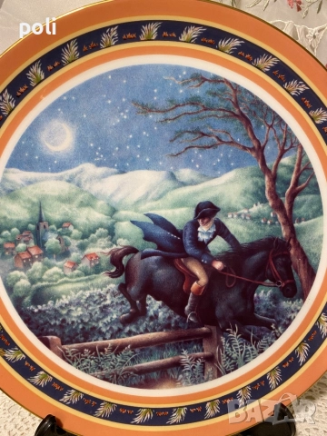 порцеланова чиния за стена , снимка 2 - Декорация за дома - 52370351