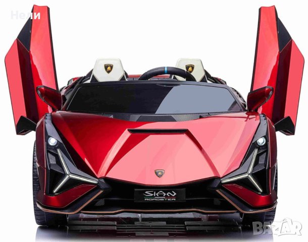 Акумулаторен Двуместна КОЛА Lamborghini SIAN 4X4 24V батерия,MP4, снимка 2 - Детски велосипеди, триколки и коли - 43675230