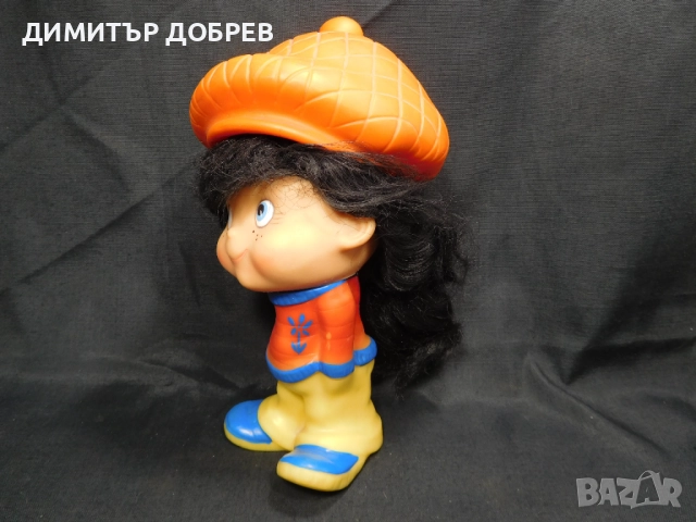 СТАРА РЕТРО СОЦ ГУМЕНА ИГРАЧКА КУКЛА ПРИЯТЕЛКАТА НА ХУЛИГАНА ЧОЧКО, снимка 2 - Колекции - 52061595