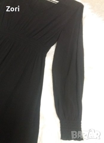 Черна рокля за бременни, снимка 3 - Дрехи за бременни - 40727877