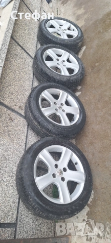 Гуми с лети джанти 4/108. за Пежо 205/55/16