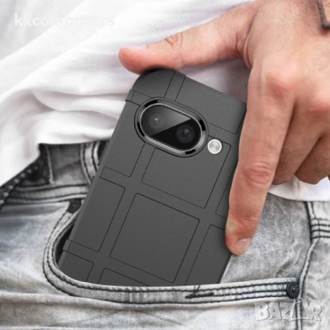 Google Pixel 9a Удароустойчив Square Grid Design Калъф и Протектор, снимка 5 - Калъфи, кейсове - 51122541