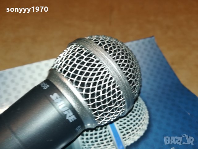 SHURE SM58 MICROPHONE FROM GERMANY 1001221724, снимка 5 - Микрофони - 35392754