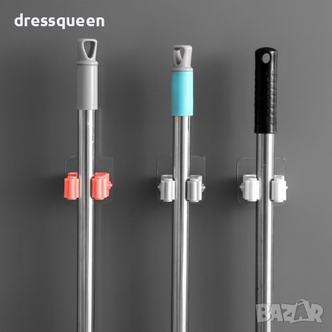 1712 Закачалка за стена, държач за моп, метли и др., снимка 8 - Закачалки - 44129934