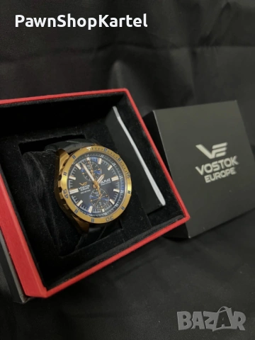 Vostok Europe Almaz Space Station Chronograph като нов , снимка 5 - Мъжки - 53366477