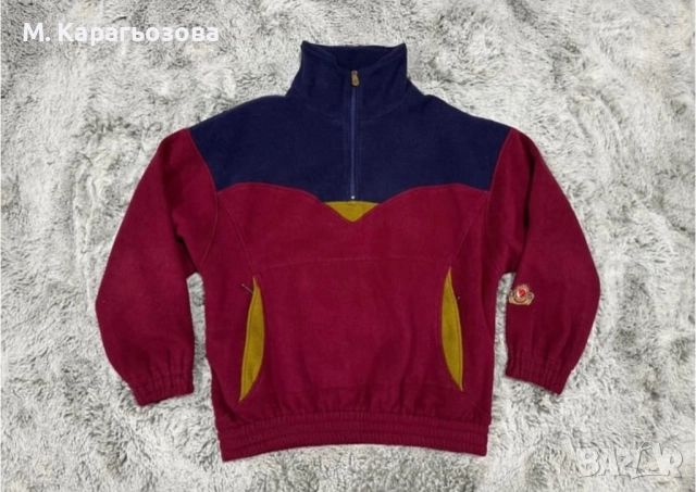 Ретро Fjällräven полар – 90s винтидж находка, Размер XL, снимка 2 - Пуловери - 52426488