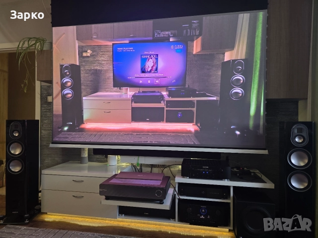 Късофокусен лазерен проектор hisense px2-pro + 100 инча Екран , снимка 2 - Аудиосистеми - 52810686