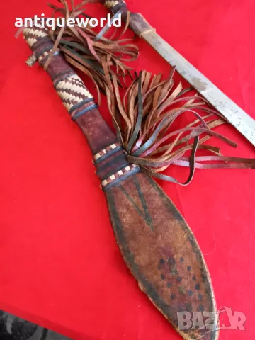Голяма ТУАРЕГСКА Кама , Нож Острие, снимка 4 - Антикварни и старинни предмети - 48637329