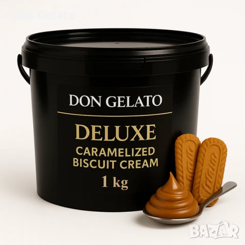Крем пълнеж с бисквитен вкус Don Gelato Bisco Deluxe – 1 кг, снимка 3 - Други - 51268352